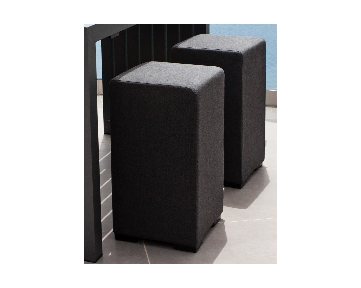 Taburete de bar para exterior con tejido Sunbrella «Java Island»