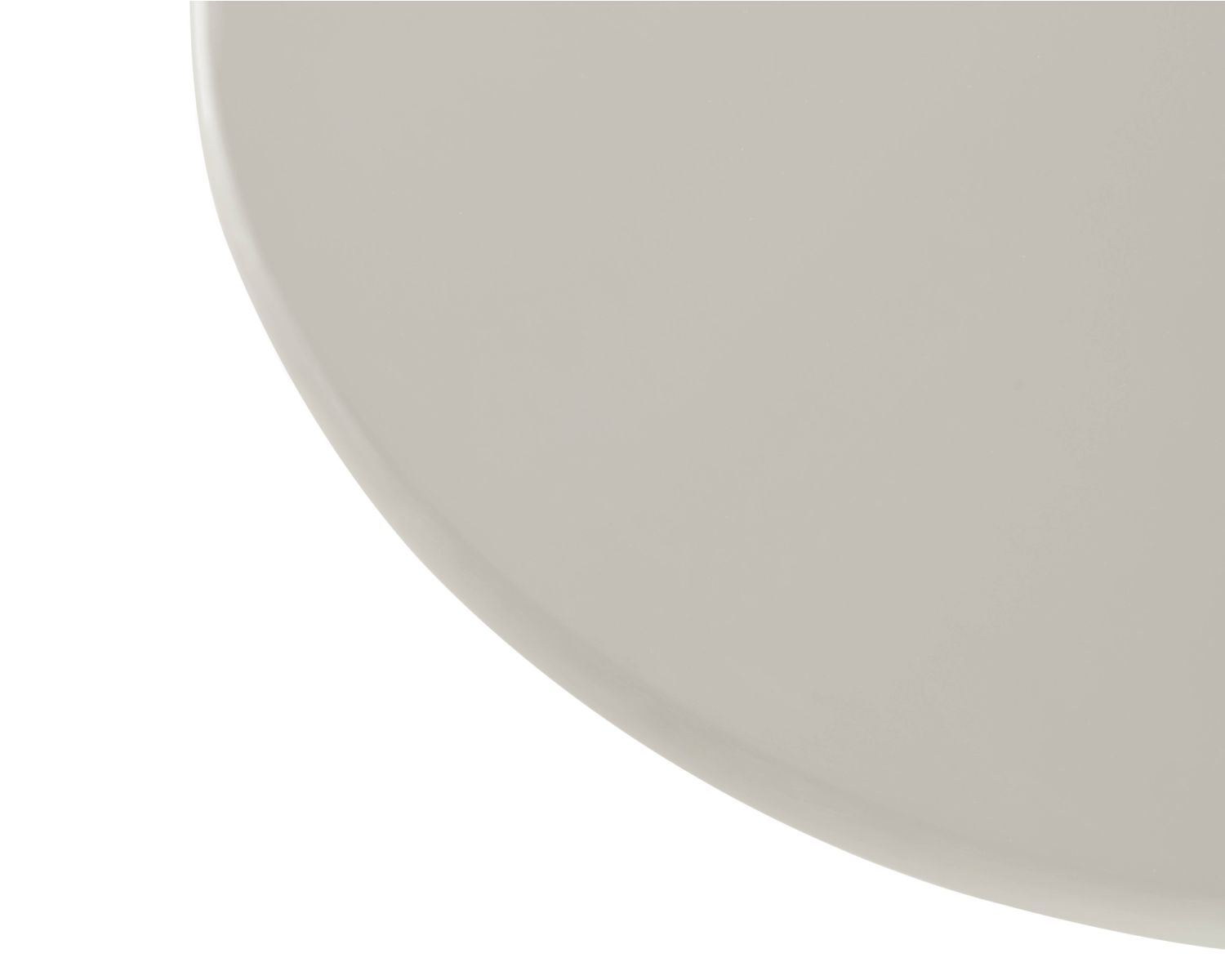 Mesa de centro redonda de 80 cm, color beige, modelo «Nalya», con base escultural