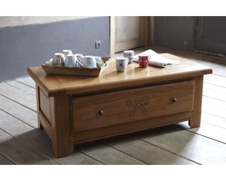 Mesa de centro de roble macizo «Amélie»
