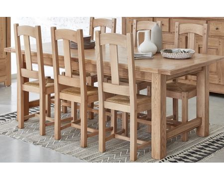 Mesa rústica de roble macizo de 210 cm «Artisan»