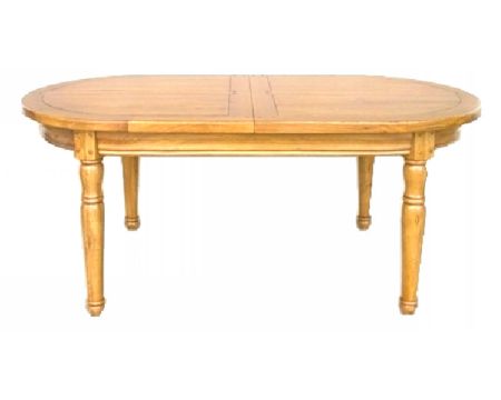 Mesa ovalada de 180 cm de roble macizo «Antique»