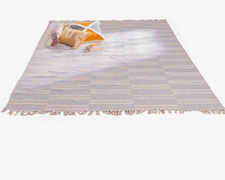 Alfombra grande bicolor con flecos, 200 x 300 cm, «Ethnic»