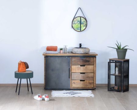 Mueble de baño con puerta corredera «Caractère»