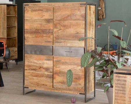 Aparador de madera de mango y metal de estilo industrial «Shade»