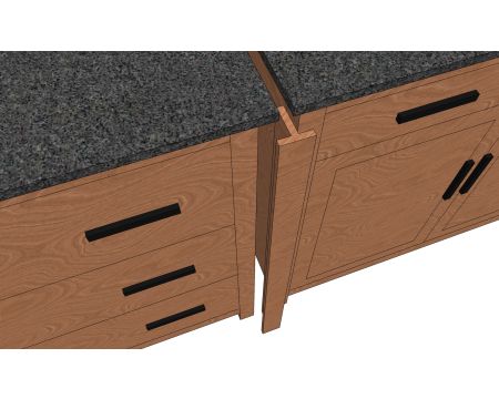 Moldura simple para muebles «Grand Chef»