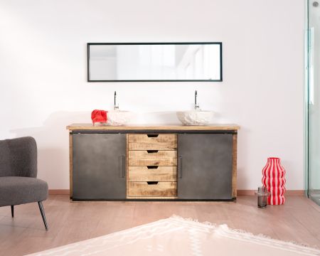  Mueble de baño «Caractère» de 180 cm con 2 lavabos