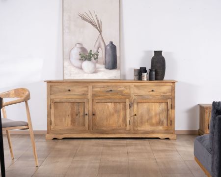 Aparador de estilo rústico «Sarah» de 180 cm, de madera de mango