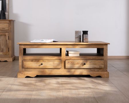 Mesa de salón de estilo clásico de madera de mango «Sarah»