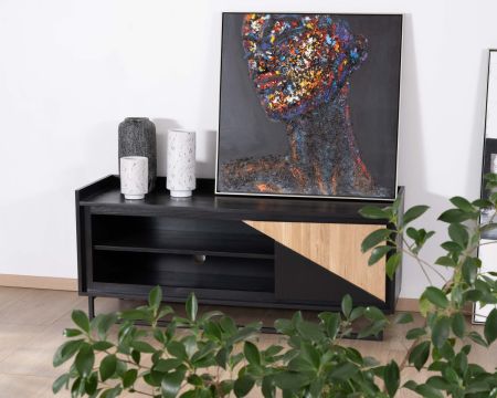 Mueble para la tele de 140 cm de madera maciza «Trace»