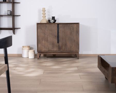Mueble de almacenamiento de dos puertas de madera de mango «Slody»
