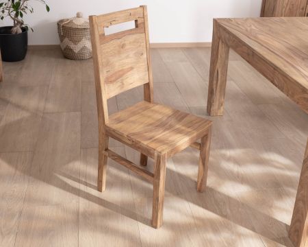 Juego de 2 sillas de comedor de palisandro «Kalanohé»