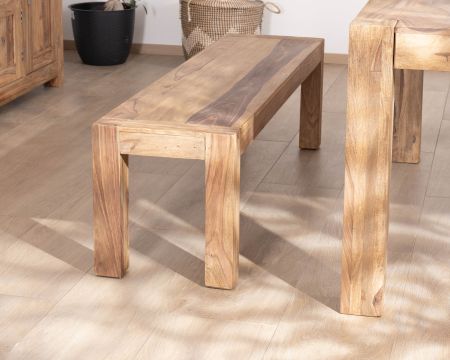 Banco de comedor de palisandro «Kalanohé» de 160 cm