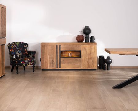 Aparador ultracontemporáneo con nicho con iluminación LED «Lumino»