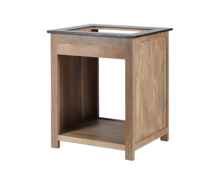 Mueble con encimera de granito para horno y placas de cocción «Grand Chef»