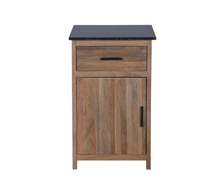 Mueble de cocina de madera maciza con 1 puerta y 1 cajón «Grand Chef»
