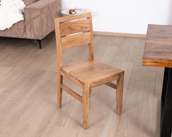 Juego de 2 sillas de comedor de acacia maciza «Conoa»