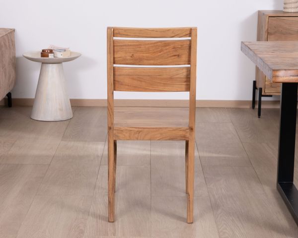 Juego de 2 sillas de comedor de acacia maciza «Conoa»