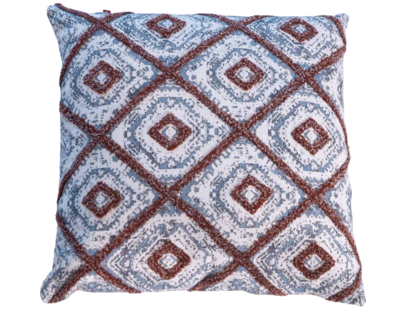 Cojín decorativo de algodón estampado «Solira», formato cuadrado, 45 x 45 cm