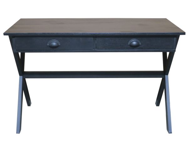 Escritorio negro de madera y metal de 120 cm «Atelier»