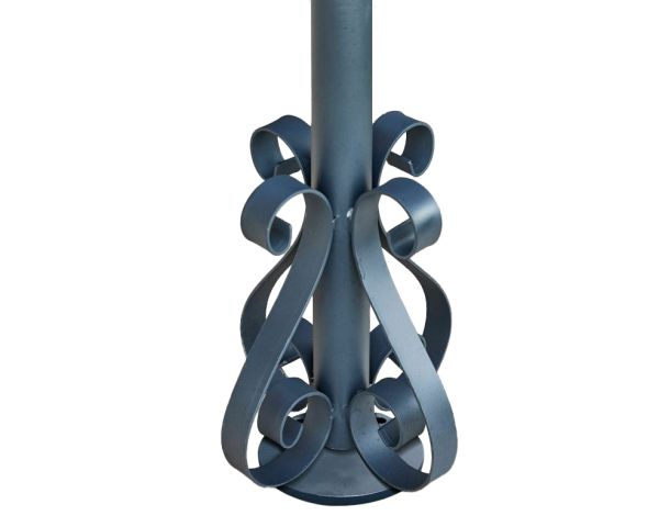 Pérgola de pared con 3 patas metálicas y techo redondeado «Gardénia», 3,60 m x 3 m
