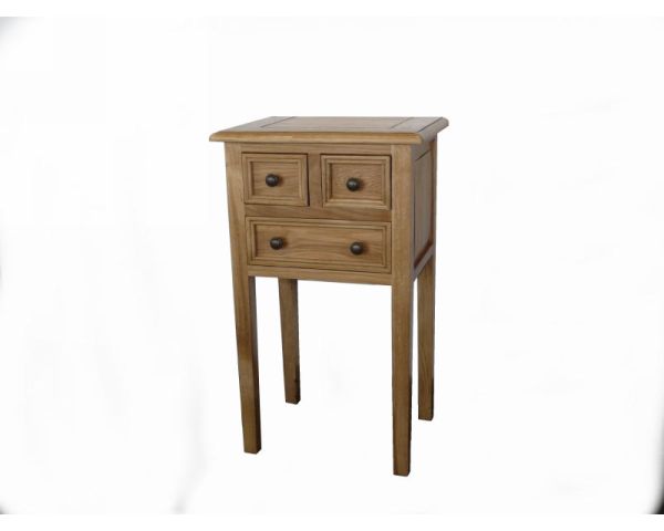 Mueble pequeño de roble macizo con 3 cajones «Campagnol»
