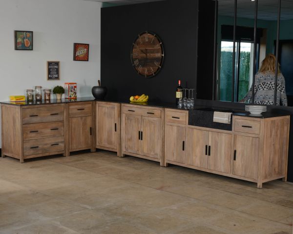 Mueble de cocina con 3 cajones para ollas «Grand Chef»