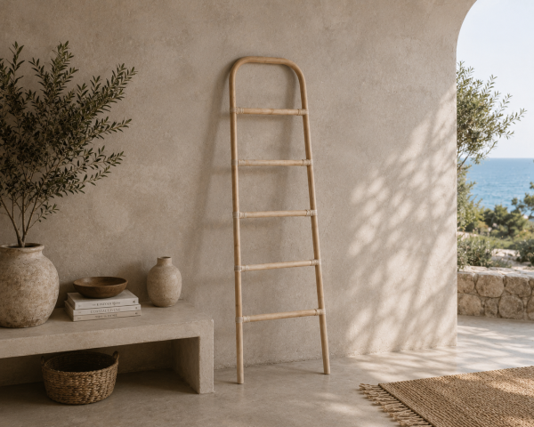 Escalera de ratán natural «Solira»