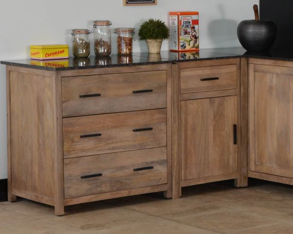 Mueble de cocina con 3 cajones para ollas «Grand Chef»