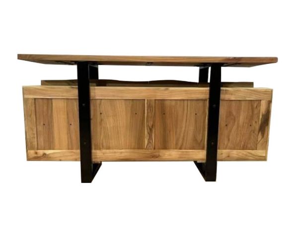 Aparador con cajones de madera maciza natural «Zen Black»