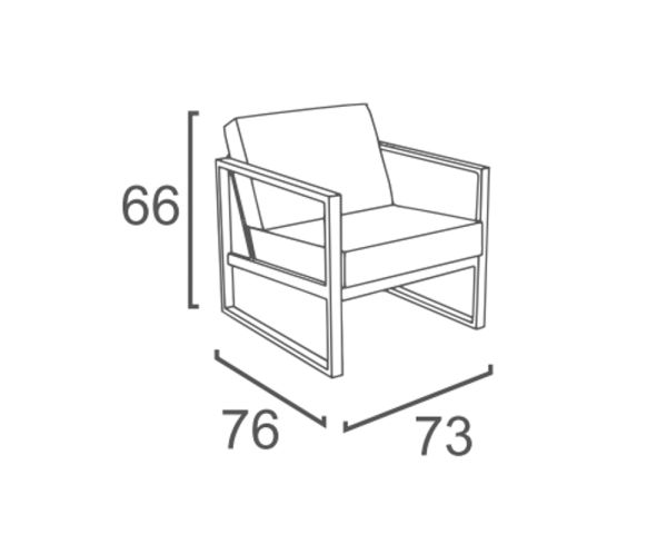 Conjunto de jardín de 3 piezas: 1 sofá y 2 sillones «Bantayan Island»