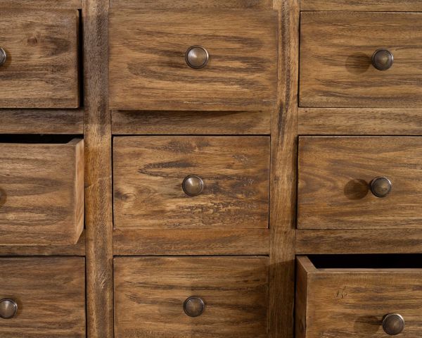 Cómoda de boticario con 30 cajones de madera de caoba «Lacilo»
