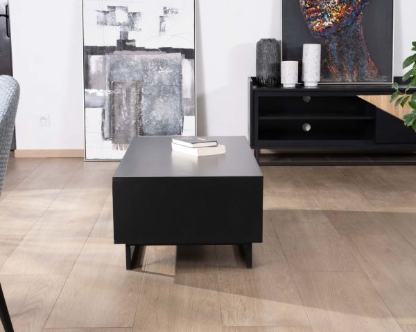 Mueble para la tele de 180 cm con 2 puertas, de madera maciza «Trace»