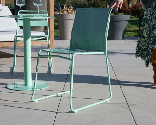 Conjunto de bar de metal en color turquesa «Juicy», de estilo pop