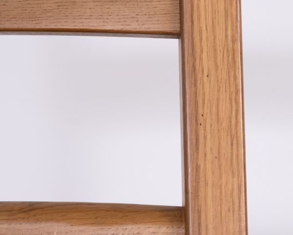 Silla de comedor de roble macizo con asiento trenzado «Antique», de estilo clásico