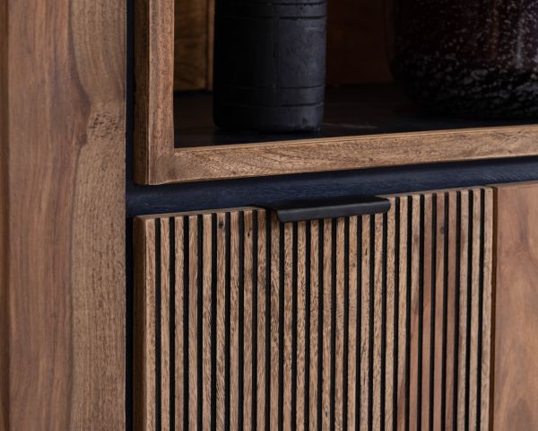 Vitrina de palisandro «Enoa» con retroiluminación