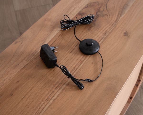 Mueble para la tele de diseño retro de 175 cm «Bopee» con iluminación LED