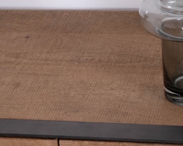 Aparador de 3 puertas de madera de mango, de estilo minimalista, «Santo», 150 cm