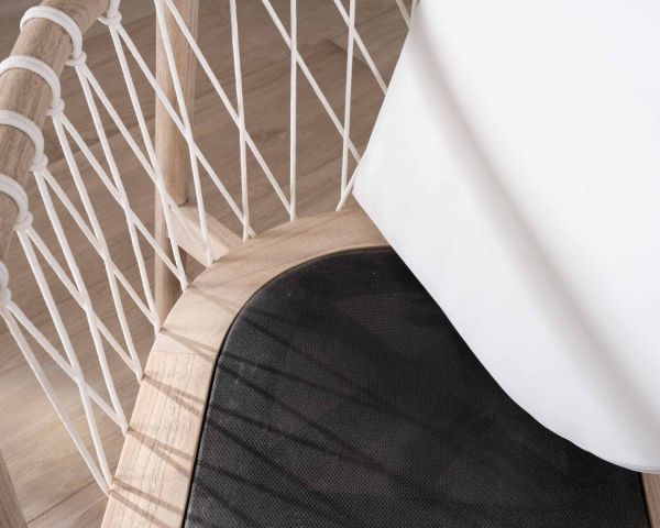 Silla de comedor de madera y cuerda trenzada «Katue»