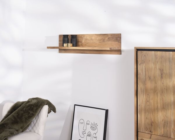 Estantería minimalista de acacia «Baltik» de 100 cm