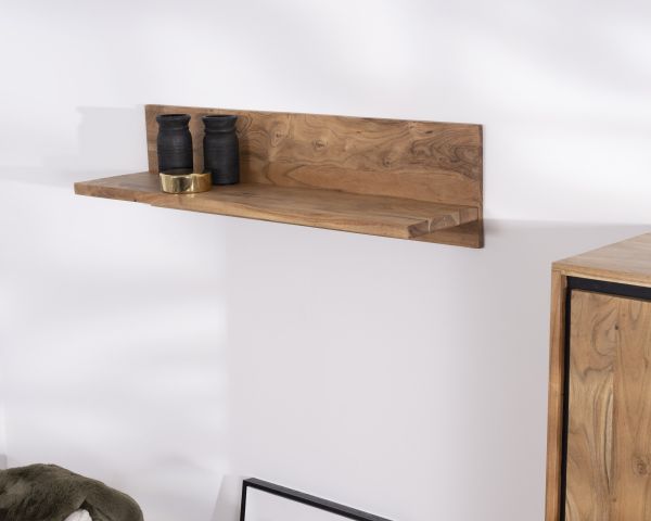 Estantería minimalista de acacia «Baltik» de 100 cm