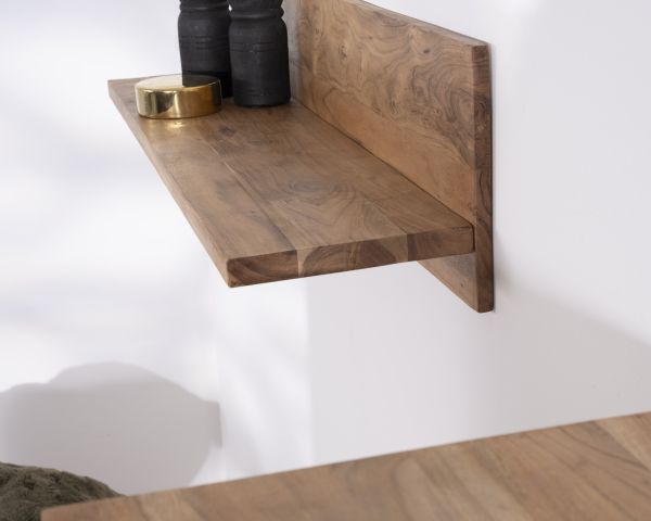 Estantería minimalista de acacia «Baltik» de 100 cm