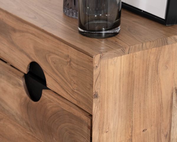 Mueble vertical de acacia con 6 cajones «Spot»