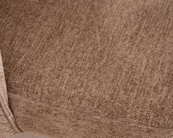 Lote de 2 sillas de comedor contemporáneas, acolchadas con tejido bouclé de color greige «Ondine»