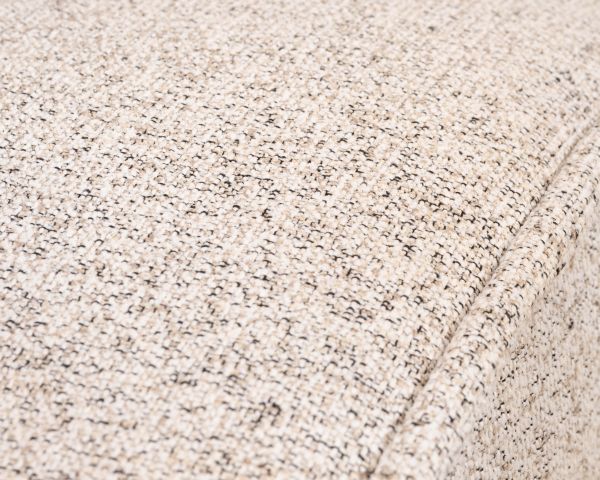 Tumbona de diseño para interior, de tela tejida en color blanco roto «Syltan»