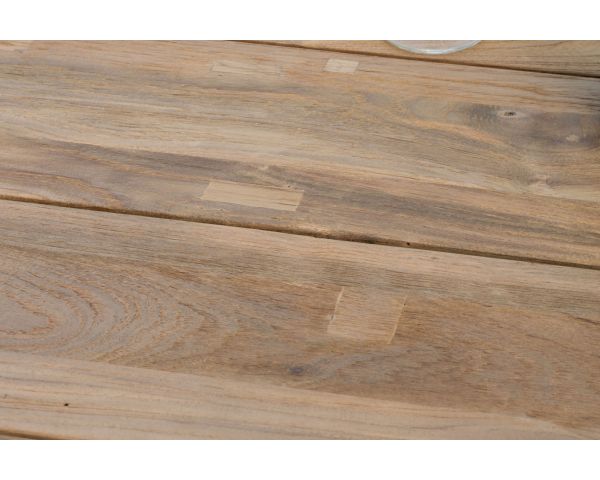 Mesa de jardín de 180 a 240 cm con extensión central «Ozone», de teca y aluminio