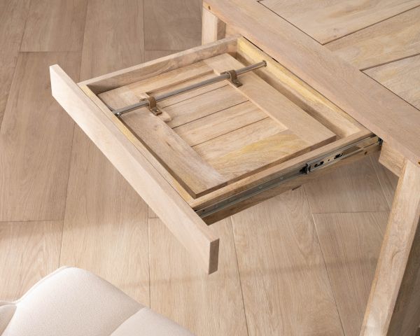 Mesa de comedor extensible de 200 a 290 cm de madera de mango «Jappy»