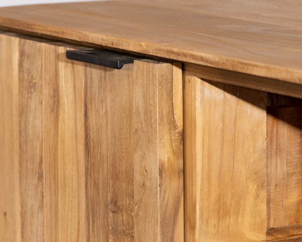 Mueble para la tele de teca reciclada «Bahia», estilo retro