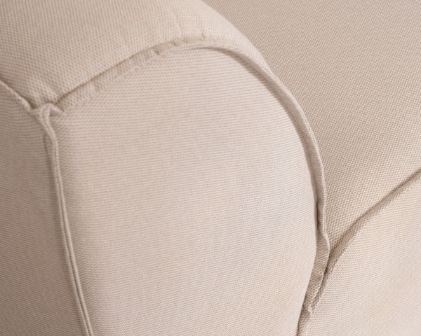 Sofá de exterior de 2 módulos «Sunset Bay» con tejido especial para exteriores en color crema