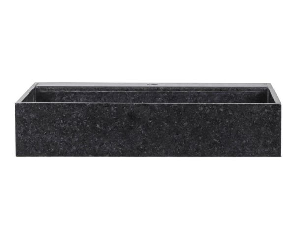 Fregadero de granito negro de una cubeta para encastrar «Grand Chef / Atelier»