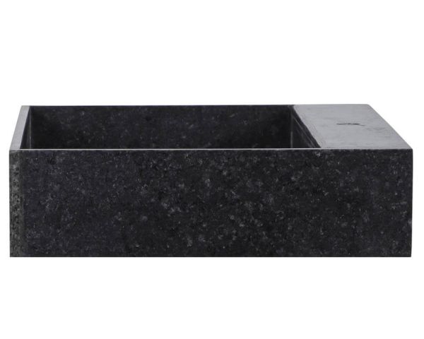 Fregadero de granito negro de una cubeta para encastrar «Grand Chef / Atelier»